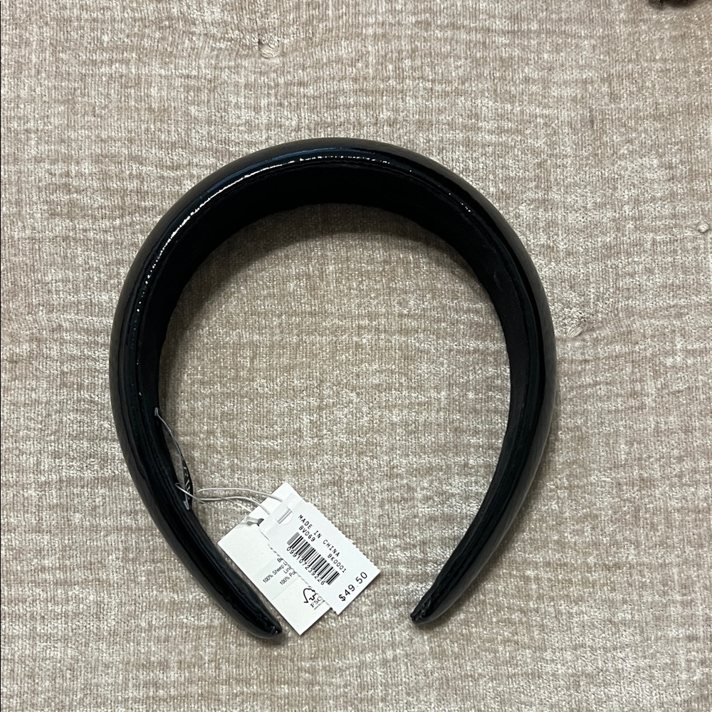 J. Crew Glossy Black Headband